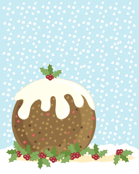 Pudding de Noël — Image vectorielle