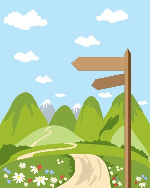 Signpost clipart