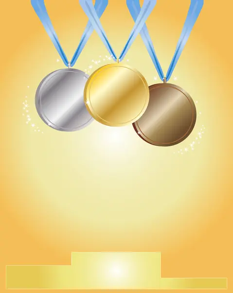 Ceremonia wręczenia medali — Wektor stockowy