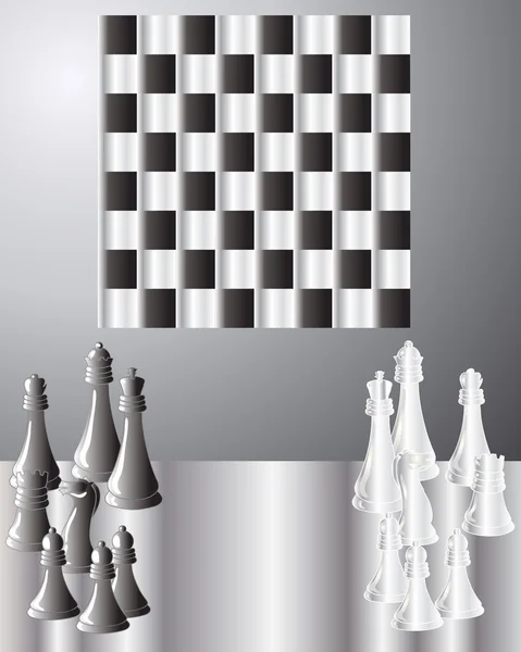Peças de xadrez — Vetor de Stock