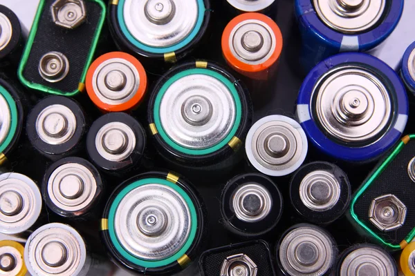 stock image Old batteries