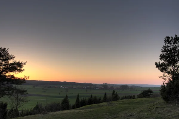 Rurale germania tramonto — Foto Stock