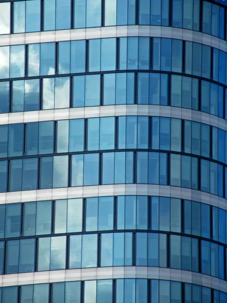 Sky in a glass building — Stock Photo, Image