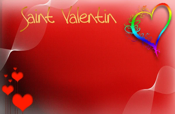 Saint Valentin,例证 — 图库照片