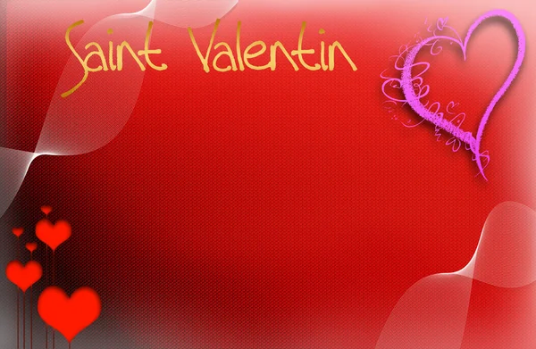 Saint Valentin, ilustração — Fotografia de Stock