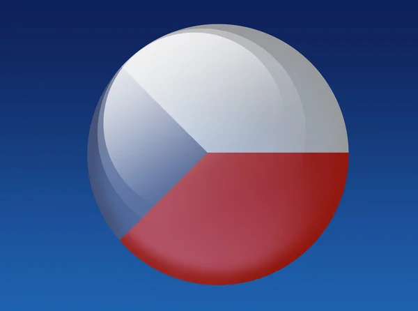 Чеська Республіка, прапор — стокове фото