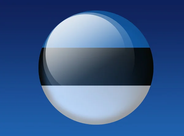 Estonská vlajka — Stock fotografie