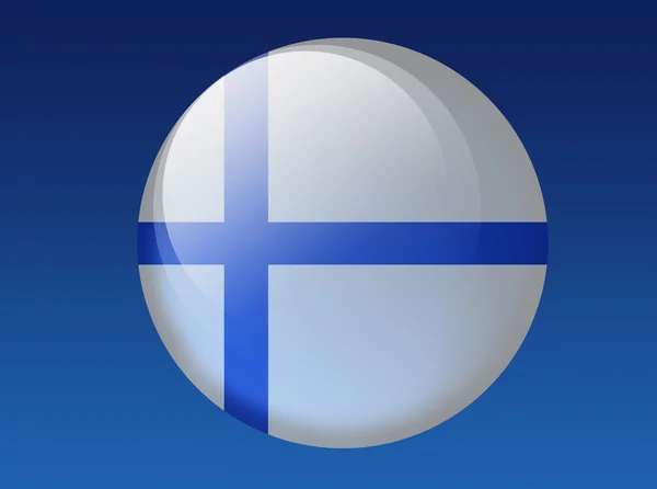 Bandera finlandesa — Foto de Stock