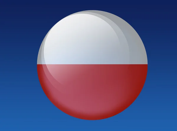 Polsk flagg — Stockfoto