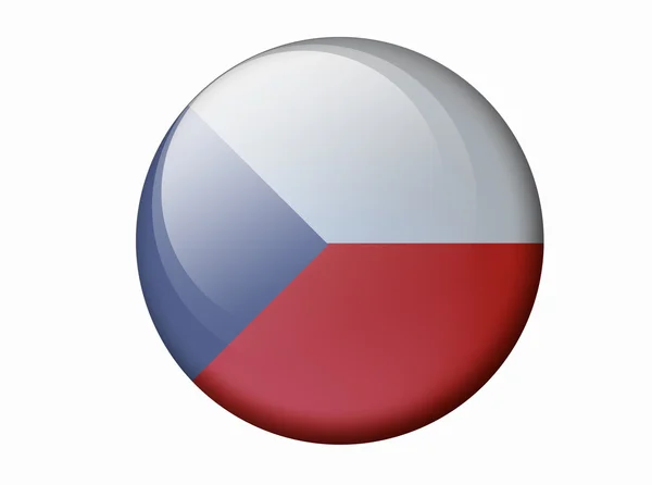 Tjeckien, flagga — Stockfoto