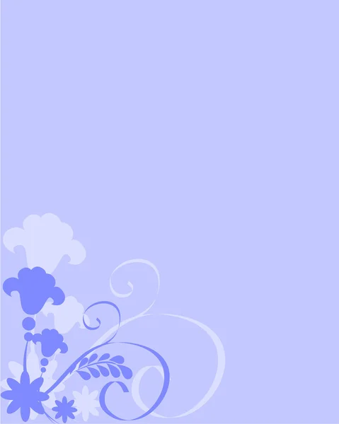 블루 꽃 — 스톡 벡터