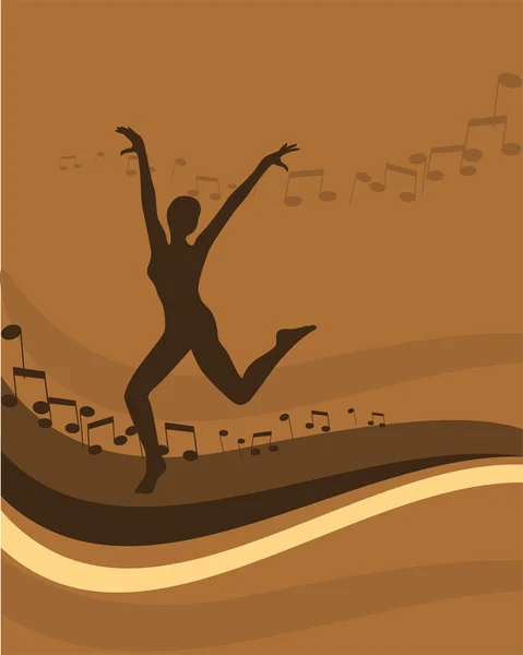 Musique de danse — Image vectorielle