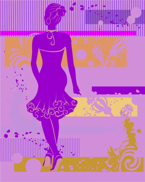 Jolie femme — Image vectorielle