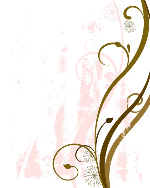 Style floral Grunge — Image vectorielle