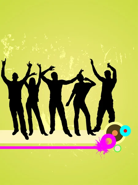 Happy dancing — Stockový vektor