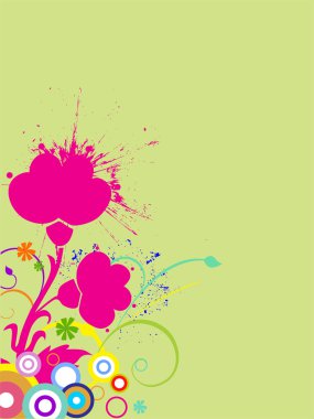 Floral background clipart