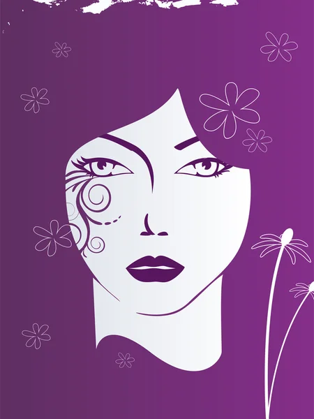 Face florale — Image vectorielle