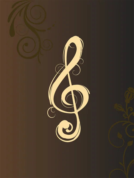 Музыкальная нота — стоковый вектор