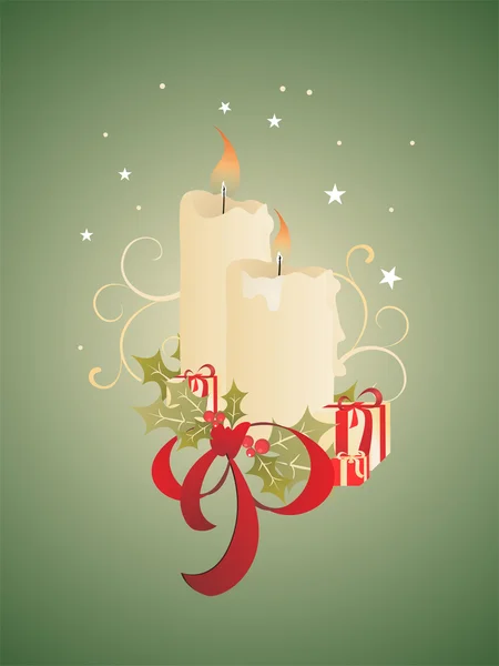 stock vector Christmas candles