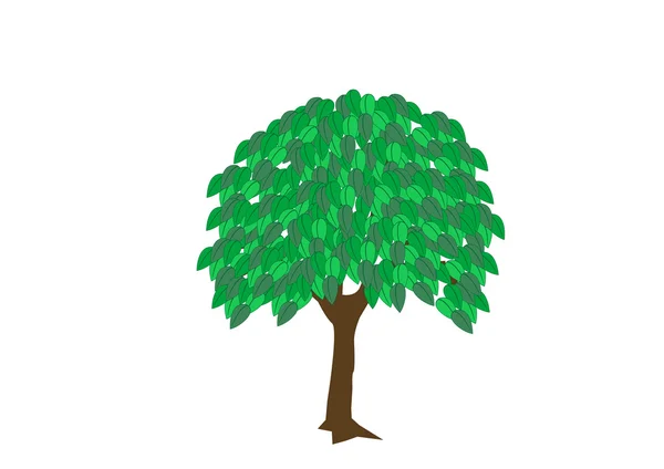 _ Estate degli alberi — Vettoriale Stock