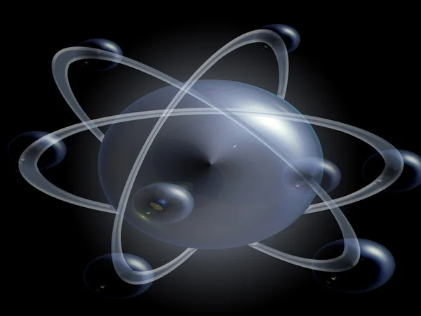 Atome avec anneaux — Photo