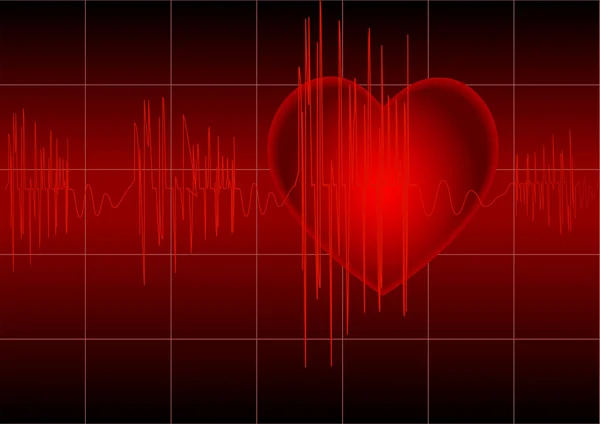 El cardiograma — Vector de stock