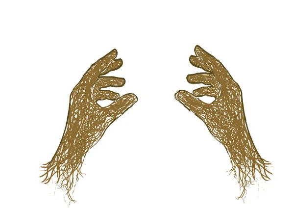 Die Hand der Person — Stockvektor