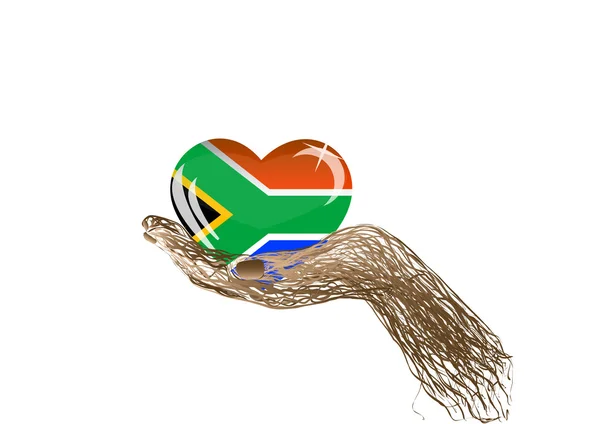 Vector South africa_flag — 图库矢量图片
