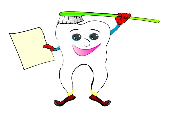 Dent joyeuse — Image vectorielle