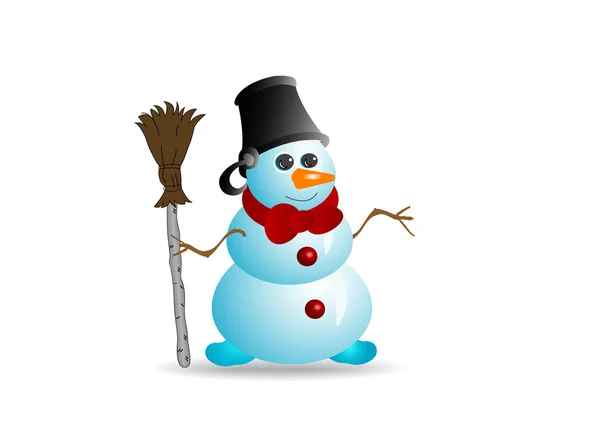 Hombre de nieve 2 — Archivo Imágenes Vectoriales