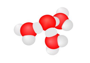 Vector illustration a molecule clipart