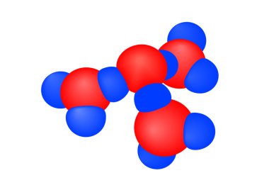 Vector illustration a molecule clipart