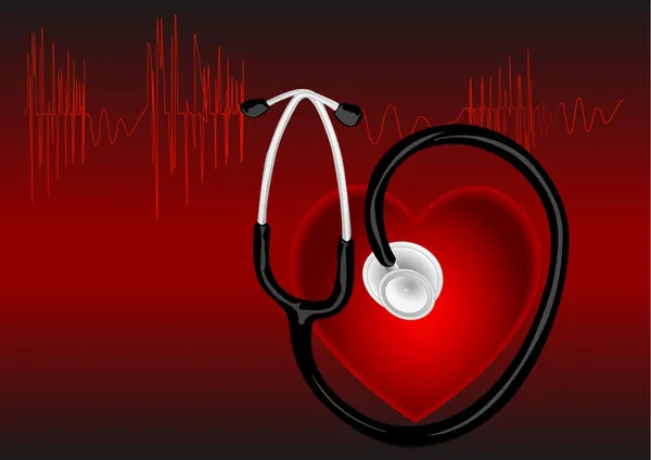 O cardiograma — Vetor de Stock