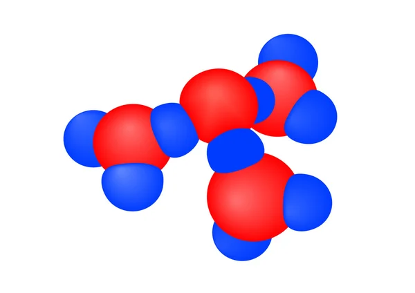 Illustrazione vettoriale una molecola — Vettoriale Stock