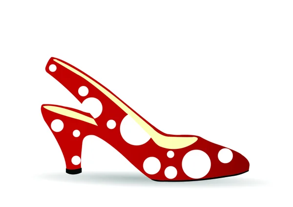 Vectorillustratie een rode schoen — Stockvector