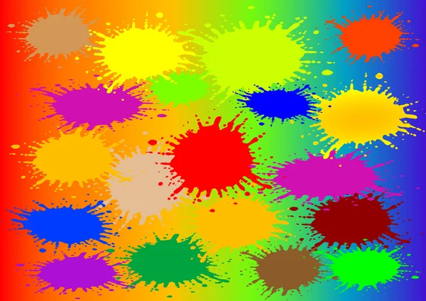 Векторная иллюстрация абстрактный фон с цветовыми пятнами — стоковый вектор