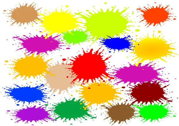 Illustration vectorielle un fond abstrait avec taches de couleur — Image vectorielle