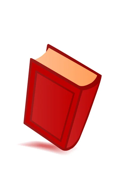 Vector illustration the red big book — Stock Vector