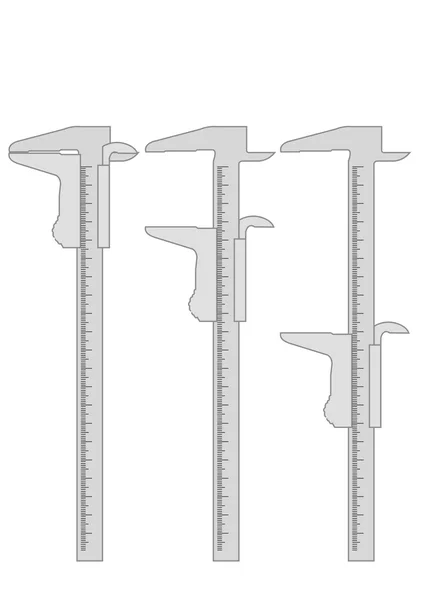 Vektor illustration skjutmått — Stock vektor