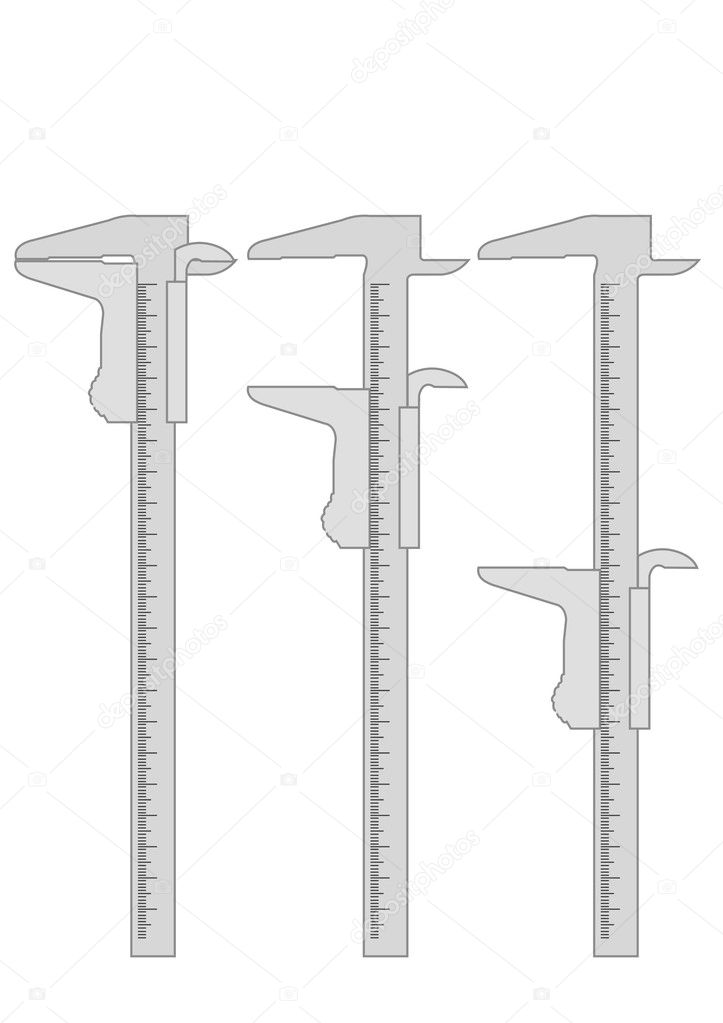 Vector illustration callipers