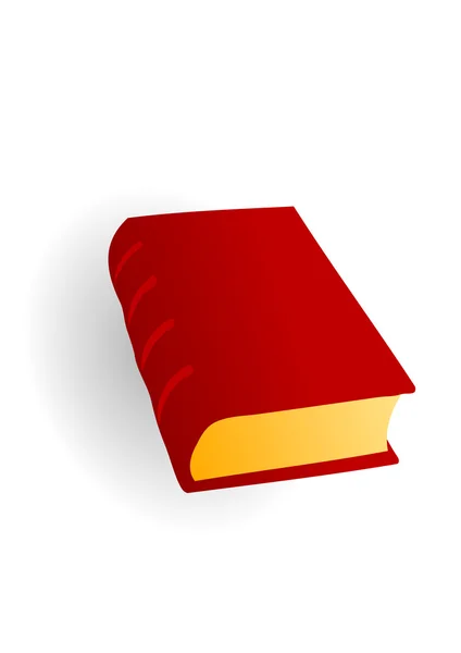 Vector illustration the red big book — Stock Vector