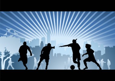 Football, soccer vector background clipart