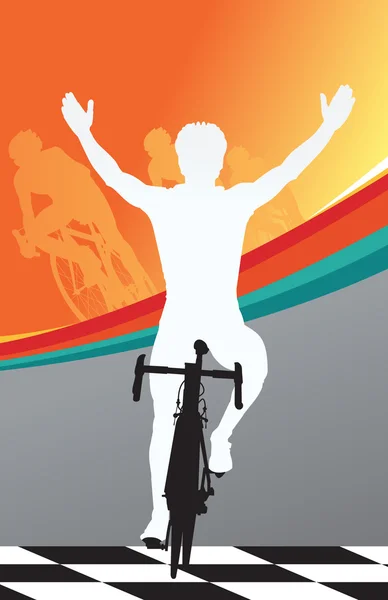 Spor Bisiklet vektör tour de france — Stok Vektör