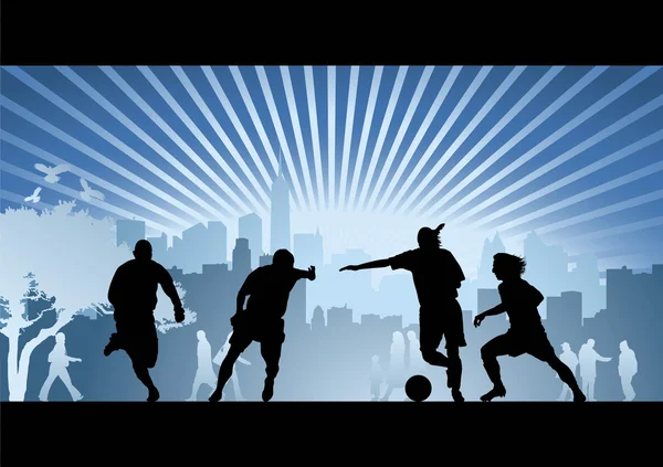 Football, fond vectoriel de football — Image vectorielle