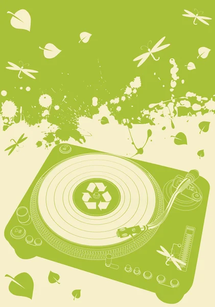 Eco musique fond vecteur — Image vectorielle