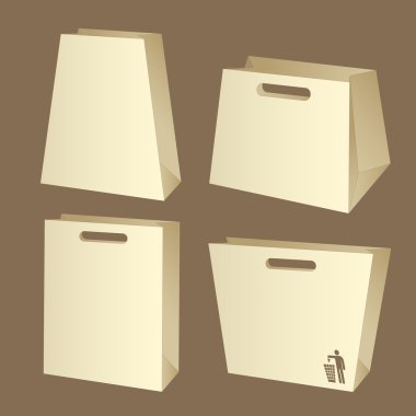 Blank boxes. Box package vector clipart