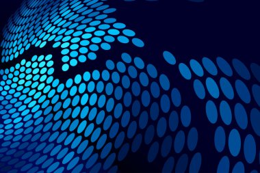 Blue abstract techno dots background