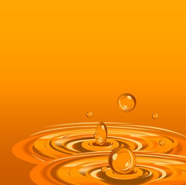 Orange juice drop splash background clipart