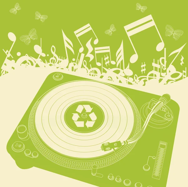 Eco διάνυσμα φόντο μουσική — Διανυσματικό Αρχείο