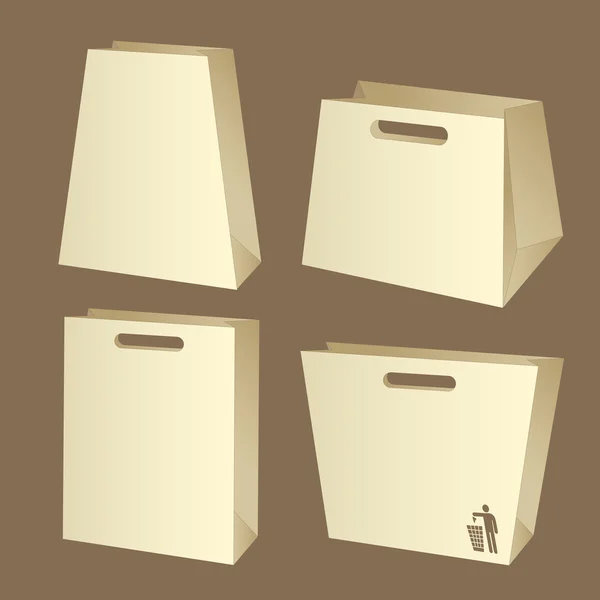 Leere Kästchen. Box-Paketvektor — Stockvektor